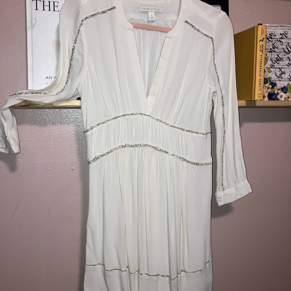 ✨ Chelsea & Violet White Tiered Ruffled Sundress